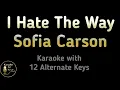 I Hate the Way Karaoke - Sofia Carson ( Purple Hearts ) Instrumental Lower Higher Male Original Key