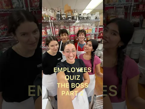 Employees quiz the Candy Man: part 2 🤝🍭