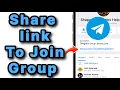 How to share Link to join Telegram group
