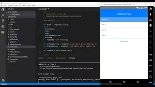 React Native - Make Listview and refresh action android and IOS
