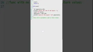 Function with no parameters and no return values