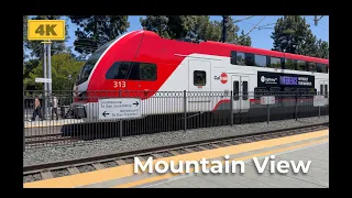 Mountain View Walking Tour 4K Quiet Saturday Afternoon on Castro Street