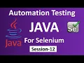 Automation Testing JAVA Session-12