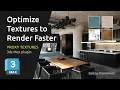 Batch Texture Optimization for Fast Rendering in 3dsMax with Proxy Textures plugin