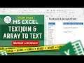 TEXTJOIN and ARRAYTOTEXT In Excel Text Functions Excel Tutorials