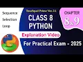 TOUCHPAD CLASS 8 PYTHON PRACTICAL ANNUAL EXAM - 2025 coding hub
