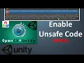 enable unsafe code unity c enable unsafe code Unsafe code opencv c unsafe allow unsafe code