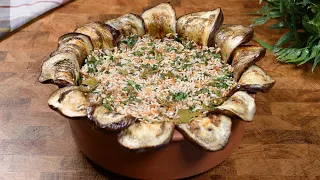 طاجن باذنجان بحشوة المحاشي بدون لحم 🔥 مع مقبلة باذنجان مشوي! AMAZING Eggplant Tagine