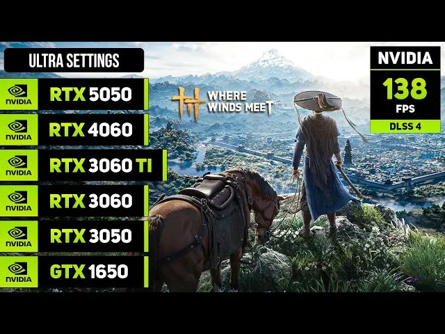 Where Winds Meet | RTX 5050, 4060, 3060TI, 3060, 3050, GTX 1650