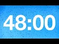 timer - 48 minute countdown with rain sounds