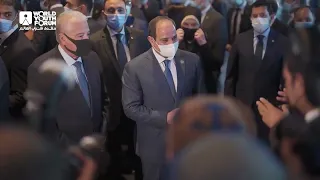 لقاء المهندس إبراهيم العرجاني والكابتن عصام مع سيادة الرئيس عبد الفتاح السيسي في منتدى شباب العالم  دندنها