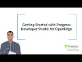 Getting started with Progress Developer Studio for Openedge