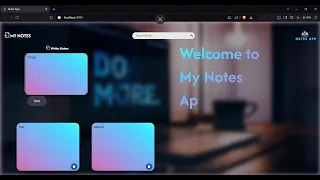 Notes Application using ReactJs
