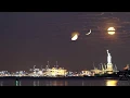 Download Lagu Three Moons and a Statue - A Moon-Stack Time-lapse of the crescent moon, half full and full moon MP3