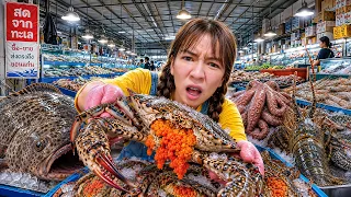 หนูม่วงตะลุยตลาดสัตว์ทะเล!! ถ้าเธอโดนเทให้เซมาหาเรา!!