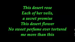 Sting Desert Rose With Lyrics 