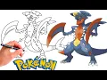 How To Draw MEGA GARCHOMP POKEMON Mega Pokemons