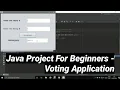 Java Project For Beginners - Voting Application in NetBeans Without SQL NetBeans 2020