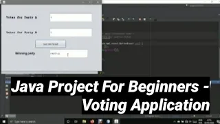 Java Project For Beginners - Voting Application in NetBeans Without SQL NetBeans 2020
