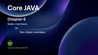 Java for Beginners Static Vs non-Static members