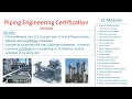 Piping Engineering Certification 21 Modules Paid Course