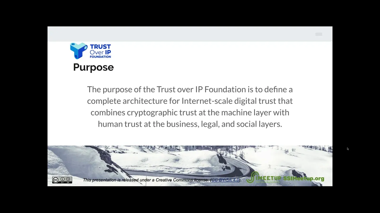 Trust Over IP ToIP stack - learn about SSI governance