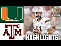 CFP First Round: Miami Hurricanes vs. Texas A\u0026M Aggies | Full Game Highlights | ESPN CFB