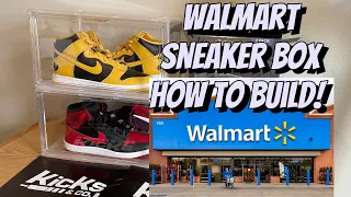 Walmart sneaker box Tutorial kicks and co how to build