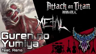 Download Attack on Titan - Guren no Yumiya (feat. Rena) 【Intense Symphonic Metal Cover】 MP3