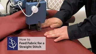 How to Properly Feed Fabric for a Straight Stitch