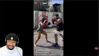 I'm Shocked she did this with NO SHOES on... | TFLA