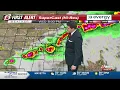First Alert Weather Day Dangerous Heat Strong To Severe Storms Wednesday