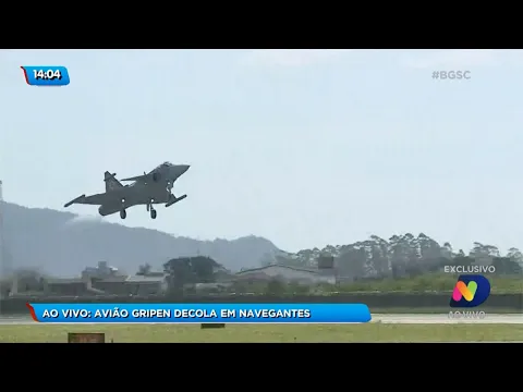Caça da Força Aérea decola rumo ao interior de São Paulo