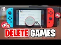 Nintendo Switch - How to Delete Games Apps Free Up Space on Switch