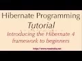 Introducing the Hibernate 4 framework to beginners
