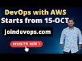 DevOps with AWS New batch Best DevOps Training DevOpsAndCloudWithSiva