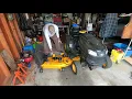 Uninstalling Installing A 54 Craftsman Tractor Mower Deck Man About Home