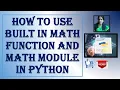 How To Use Built in Math Function And Math Module In Python RATAN AGARWAL IT INFORMER
