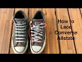 How to Bar Lace Converse Chuck Taylors Clean Classic Sneaker Lacing Tutorial