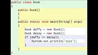 Java Objects 10 Checking if two objects are in an if-statement