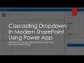 Powerapps Cascading Dropdown