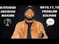 PROBLEM SOLVING vs DECISION MAKING Business Studies 2026