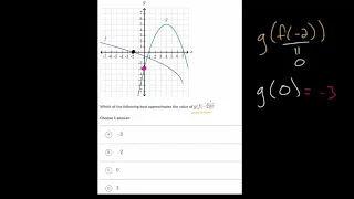 Evaluate Composite Functions Graphs and Tables