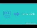 How to Convert Markdown table to LaTex table online