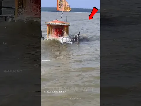 Temple of Hanuman In a Centre of Lake 🚩😱 #shortvideo
