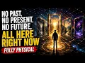 NO past NO present NO future ALL HERE RIGHT NOW FULLY PHYSICAL