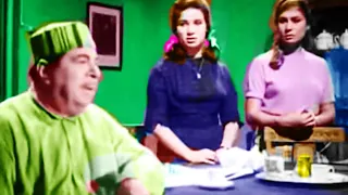 زبيده ثروت وعمر الشريف فيلم فى بيتنا رجل بالالوان 