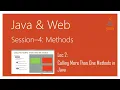 Calling More Than One Methods in Java