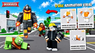 ANIMASI BARU VIRAL (Jet Boosters V2, Stand Mini me & Crawling Zombie) Di Brookhaven - Roblox
