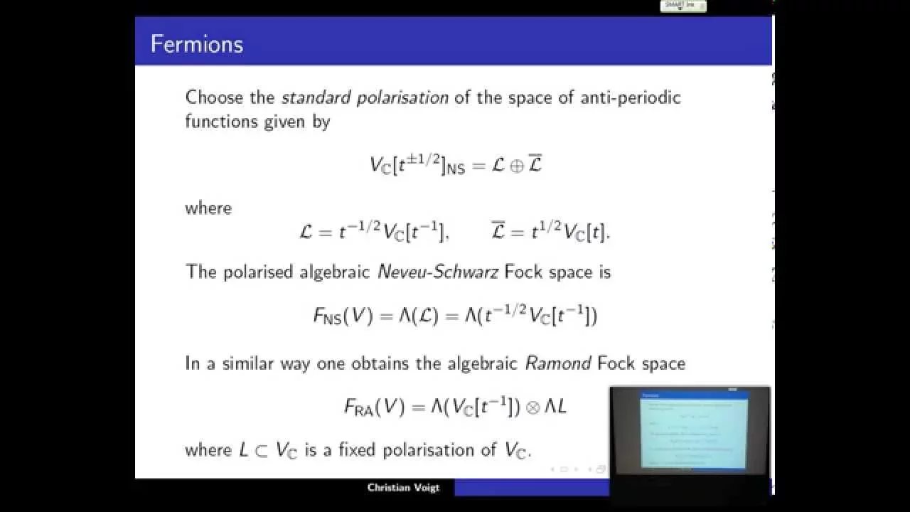 Christian Voigt: Clifford algebras, Fermions and categorification